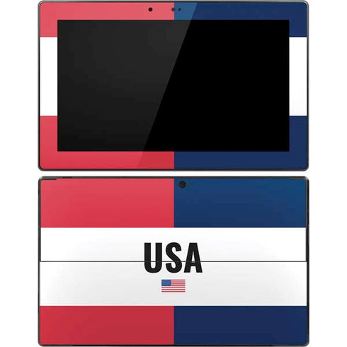 American Flag Color Block Surface Pro Tablet Skin