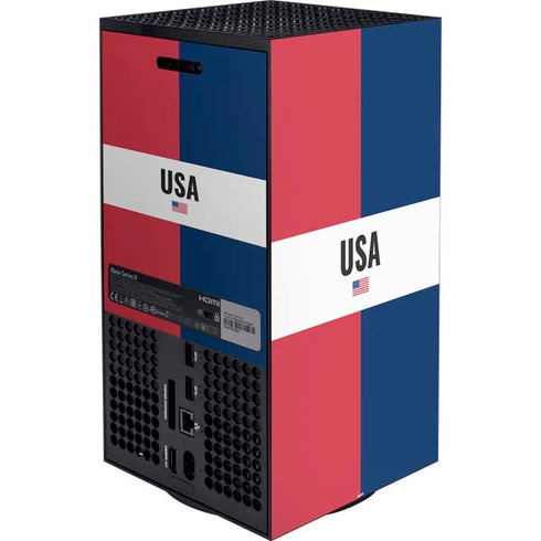 American Flag Color Block XBox Series X Digital Edition Bundle Skin