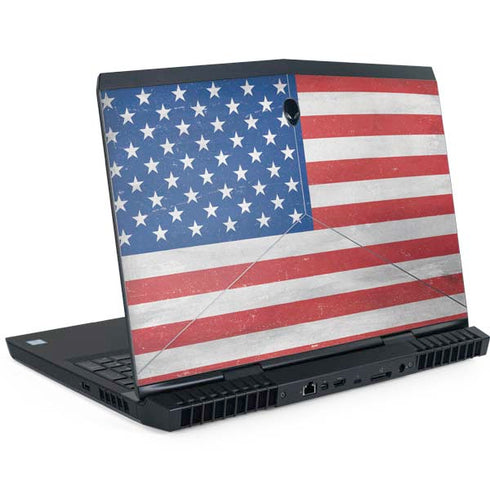 American Flag Distressed Dell Alienware Skin