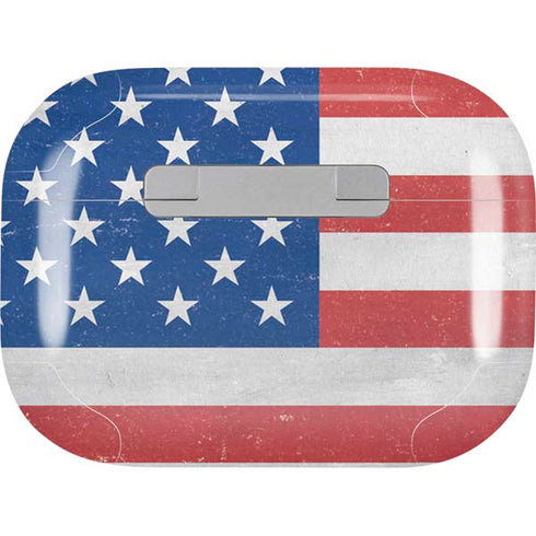 American Flag Distressed AirPods Skins