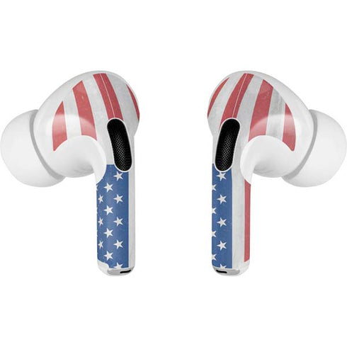 American Flag Distressed AirPods Skins