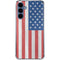 American Flag Distressed Galaxy A55 5G Clear Case
