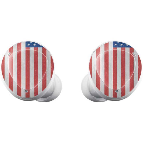 American Flag Distressed Galaxy Buds Plus Skin