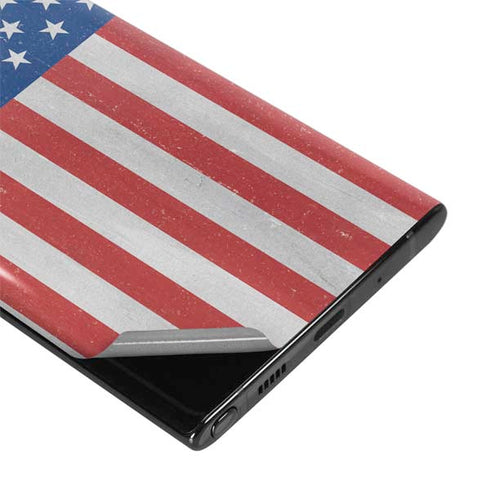 American Flag Distressed Galaxy Note 10 Plus Skin