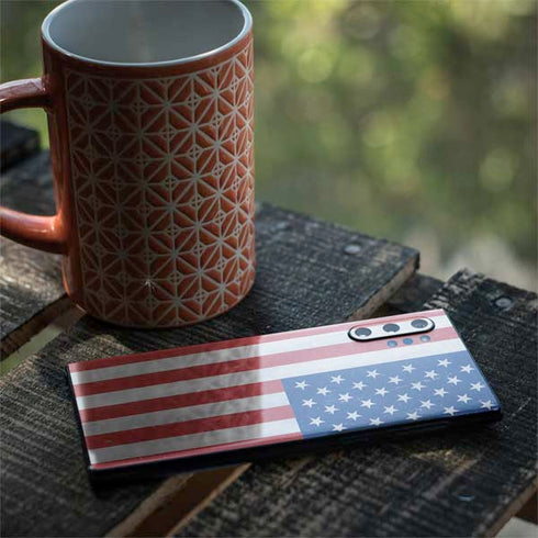 American Flag Distressed Galaxy Note 10 Plus Skin