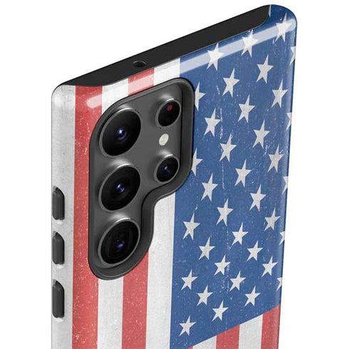 American Flag Distressed Galaxy S23 Ultra Pro Case