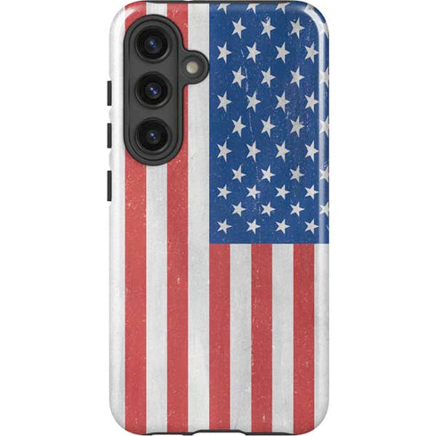 American Flag Distressed Galaxy S25 Impact Case