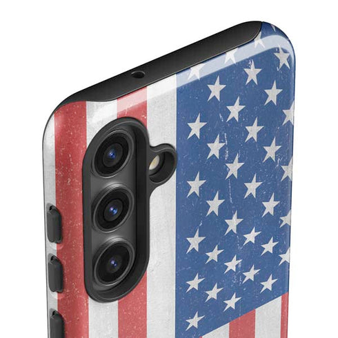 American Flag Distressed Galaxy S25 Impact Case