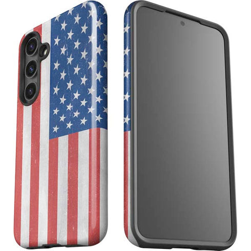 American Flag Distressed Galaxy S25 Impact Case