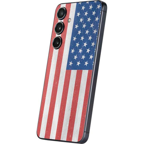 American Flag Distressed Galaxy S25 Skin