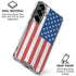 American Flag Distressed Galaxy S26 Plus Clear Case