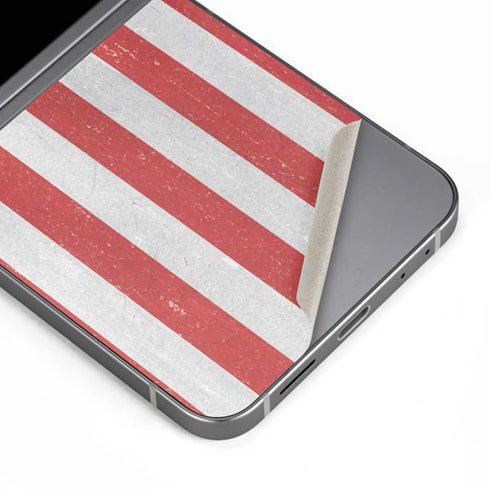 American Flag Distressed Galaxy Z Flip6 Skin