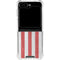 American Flag Distressed Galaxy Z Flip6 Clear Case