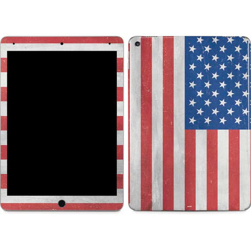 American Flag Distressed iPad Skins