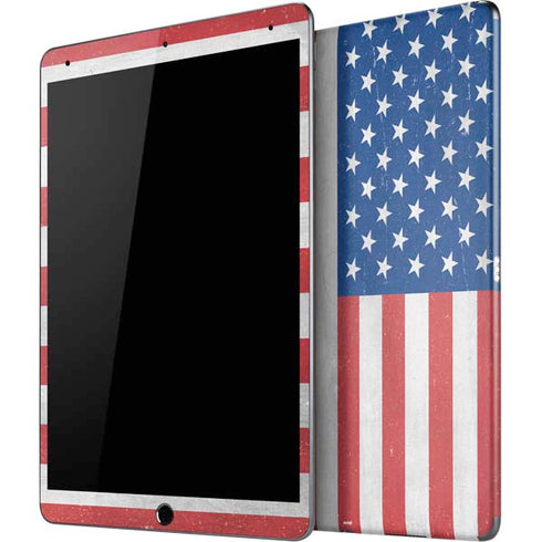 American Flag Distressed iPad Skins