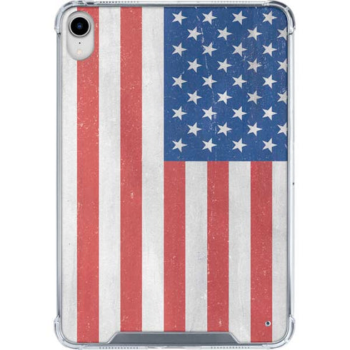 American Flag Distressed iPad 11th Gen (2025) Clear Case