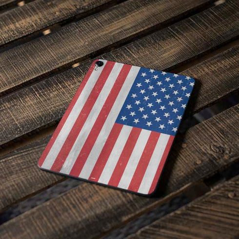 American Flag Distressed Apple iPad Pro Skin
