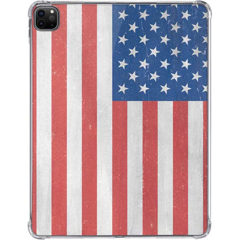 American Flag Distressed iPad Pro 11in (2024) Clear Case