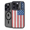 American Flag Distressed iPhone 15 Pro Max Kickstand Case