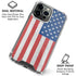 American Flag Distressed iPhone 16 Pro Clear Case