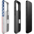 American Flag Distressed iPhone 16 Pro Impact Case