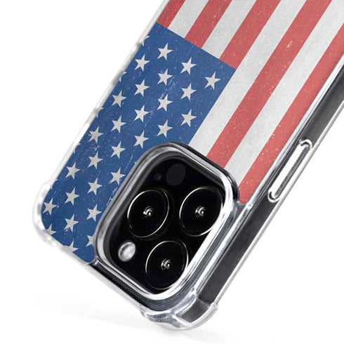 American Flag Distressed iPhone 16 Pro MagSafe Case