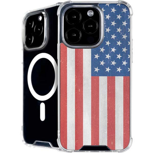 American Flag Distressed iPhone 16 Pro Max MagSafe Case