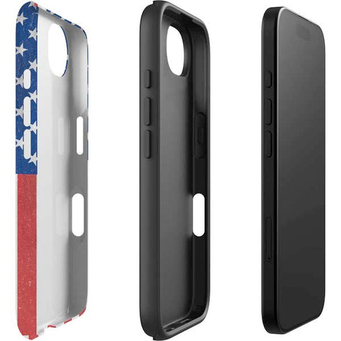 American Flag Distressed iPhone 16e Impact Case
