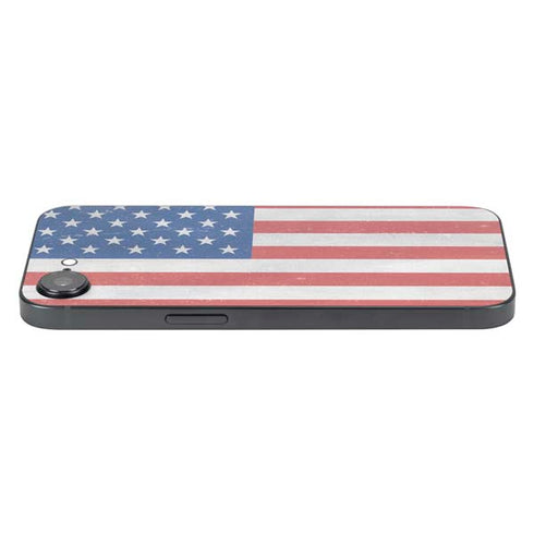 American Flag Distressed iPhone 16e Skin