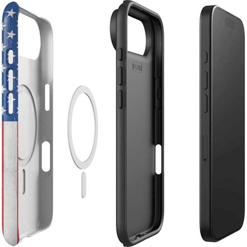 American Flag Distressed iPhone 17 Air Magsafe Impact Case