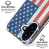 American Flag Distressed iPhone 17 Clear Case