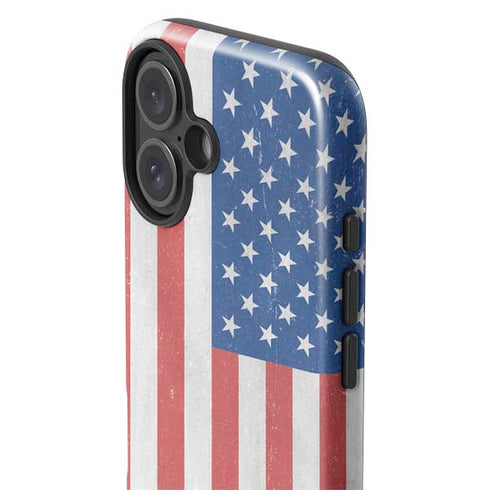 American Flag Distressed iPhone 17 Impact Case
