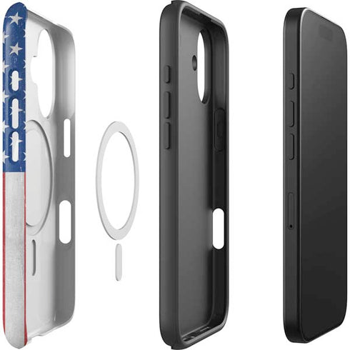 American Flag Distressed iPhone 17 Magsafe Impact Case