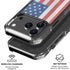 American Flag Distressed iPhone 17 Pro Clear Case