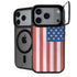 American Flag Distressed iPhone 17 Pro Kickstand Case