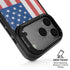 American Flag Distressed iPhone 17 Pro Kickstand Case