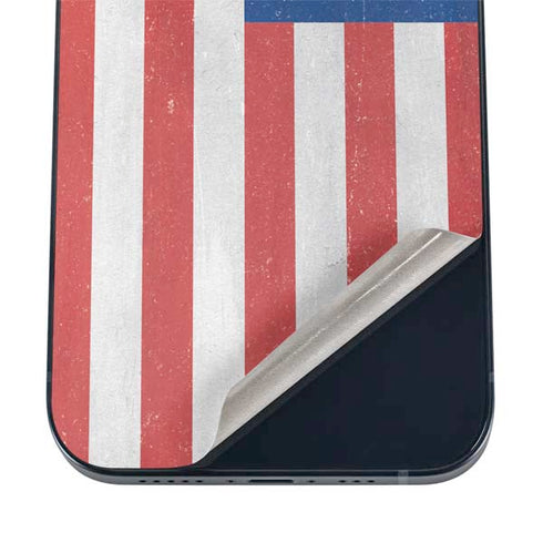 American Flag Distressed iPhone 17 Pro Max Skin