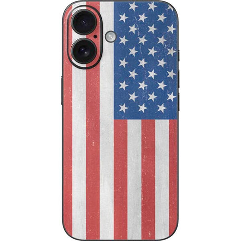 American Flag Distressed iPhone 17 Skin