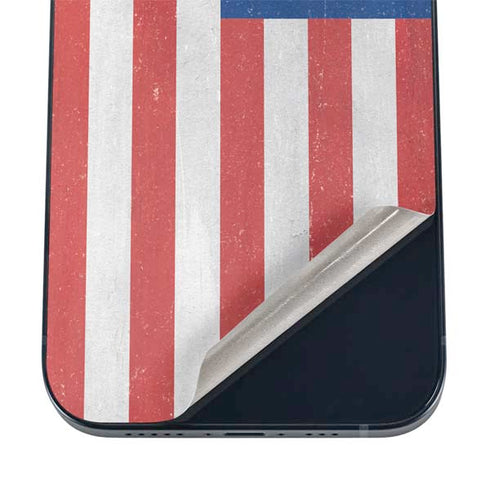 American Flag Distressed iPhone 17 Skin