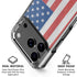 American Flag Distressed iPhone 18 Pro Clear Case