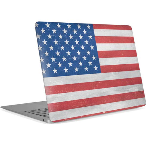 American Flag Distressed Apple MacBook Air Skin