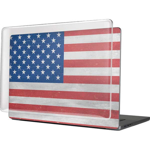 American Flag Distressed MacBook Cases