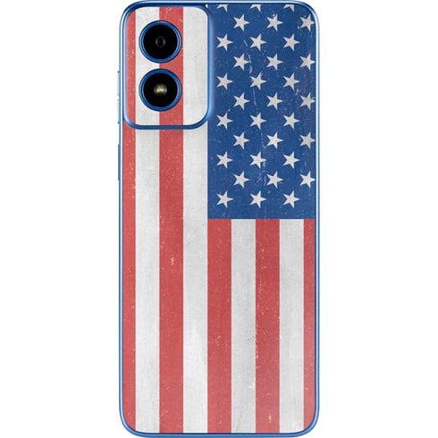 American Flag Distressed Moto G Play 4G (2024) Skin