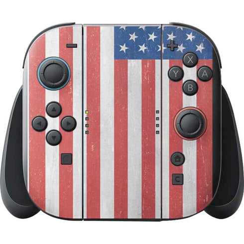 American Flag Distressed Nintendo Switch 2 (2025) with Joy-Con Skin