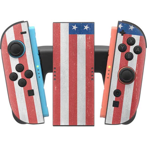 American Flag Distressed Nintendo Switch 2 (2025) Joy-Con Controller Skin