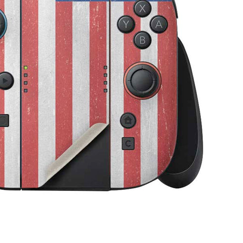 American Flag Distressed Nintendo Switch 2 (2025) Joy-Con Controller Skin