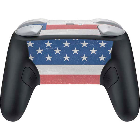 American Flag Distressed Nintendo Switch 2 (2025) Pro Controller Skin