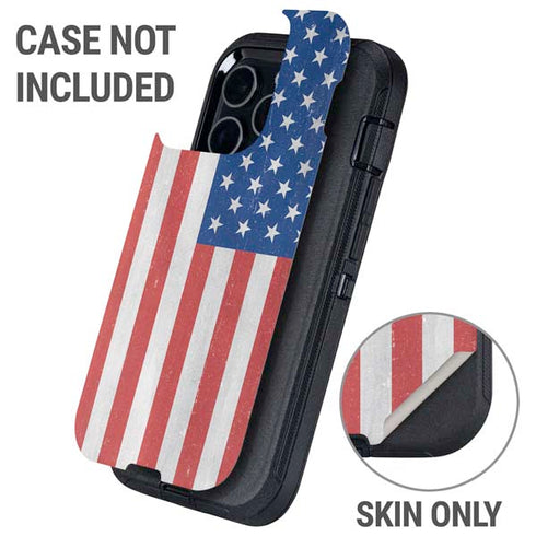 American Flag Distressed Otterbox Defender iPhone Skin