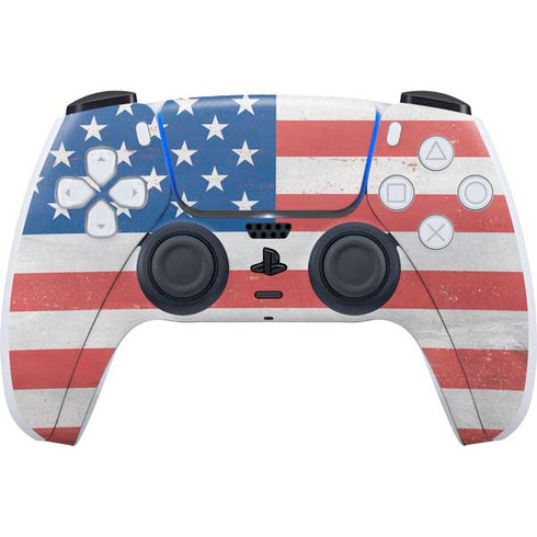 American Flag Distressed PlayStation PS5 Skins