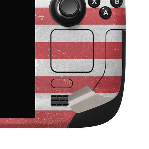 American Flag Distressed Steam Deck Handheld Gaming Computer OLED Skin